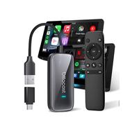 OTTOCAST Play2video Ultra, 2026 Nuovo Adattatore CarPlay & Android Auto Wireless con YouTube, 4GB+32GB Plug & Play Chip 5G, WiFi6, CarPlay AI Box per auto con CarPlay cablato dopo il 2016