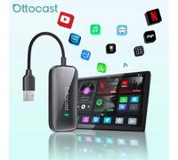 OTTOCAST Play2Video Ultra APP HUB YouTube Disney+ Wireless CarPlay Android Auto