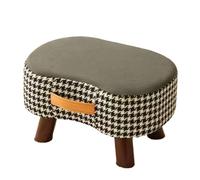 Ottomano Moderna Pouf Imbottito Morbido Con Gambe In Legno Motivo For La Casa Sgabello per Divano(Gray)