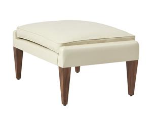 Ottomano V11 Noce Americano/Pelle Crema