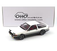 OTTOMOBILE 1:18 - Toyota AE86 Sprinter Trueno white 1985 lights open OT444B