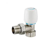 Ottone 1/2 "3/4" 1 "DN15 Valvola termostatica for radiatore Tipo dritto di controllo della temperatura Sistema riscaldamento a pavimento ad angolo(Straight Type,DN25)