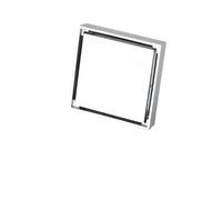 Ottone 10 cm x 10 cm, scarico a pavimento per doccia, bagno nascosto, inserto per piastrelle, deodorante a pavimento, griglia (cromato)