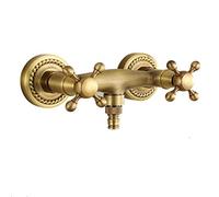 Ottone A Parete Miscelatore Rubinetto Vasca Doccia Rubinetto Interruttore di Controllo Valvola Rubinetto Bagno Vintage