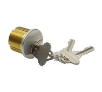 Ottone ad alta sicurezza 1 "Mortise Cylinder Storefronts Hardware di sicurezza Set porta resistente per vetrine commerciali Cilindro da infilare in ottone