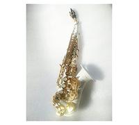 Ottone B Sassofono Saxophone Bianco Chiave Dorata Sax Saxophone Curvo Con Custodie Rigide Raccordi Completi