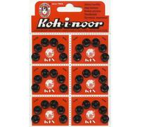 Ottone Bottoni Automatici, 12.4MM Nero, Laccato Ref 11-11000.4.BK