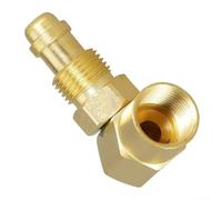 Ottone CGA 032 90 gradi gomito montaggio AW-407 per il reindirizzamento per la linea di gas Argon dalla parte posteriore di per TIG MIG saldatore