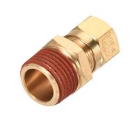 Ottone Compressione Tubo Raccordo 1/2NPT x 1/2" Tubo OD Dritto Adattatore