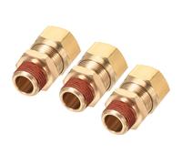 Ottone Compressione Tubo Raccordo 3/8NPT x 5/8" Tubo OD Dritto Adattatore,pz 3