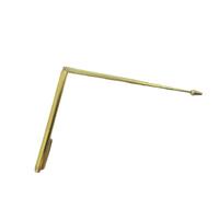 Ottone Costrutto Cerca Regola Alla Moda Ottone Dorato Strumento di Misurazione Dowsing Rod Per Gli Appassionati & Costruttori Accurato Rilevamento Dispositivo