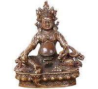 Ottone Dio della ricchezza Feng Shui Buddha Figurine Statua Home Office Decorazione Regalo Ornamento Scultura Prosperità 0825