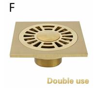 Ottone Doccia Scarico Bagno Pavimento Piastrelle Inserto Anti-odore Rifiuti