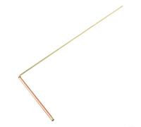 Ottone e rame 2PCS Divining Rod per il rilevamento accurato di metallo e acqua in avventure di caccia al tesoro all'aperto