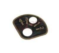 Ottone Fatto Interruttore Luce Rotante Dati Piastra WW2 Per Ford Jeep MB Gpw Aes
