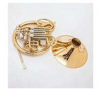 Ottone Giallo Laccato Oro Split Tipo Fa/sib Tono 4 Tasti Doppio Corno Francese Professionale Kit Corno Francese