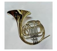Ottone Laccato Oro Tono F Corno Francese Singolo A 3 Tasti Strumenti in Ottone con Accessori Kit Corno Francese