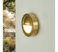 Ottone Lampada da Parete Rotondo IP64 Maritim Esterno Piccolo Agia Casa Terrazza