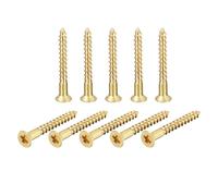 Ottone Legno Viti, M3x25mm Phillips Testa Piatta Testa Autofilettante 100pz