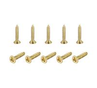 Ottone Legno Viti,M4x20mm Croce Piatto Testa Autofilettante Connettore 50Pz