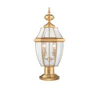 Ottone Luce per Esterni H:57cm Vintage regina Lanterna Giardino Vialetto Luce