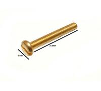 Ottone Massiccio Macchina Viti Pan HEAD a Incastro M3 3mm X 20mm (Confezione 48)
