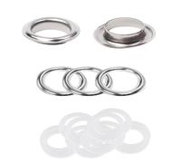 Ottone Occhielli Con Plastica Rondella 30/40mm Pelle Crafts Riparazione Banner