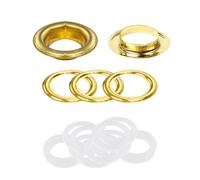 Ottone Occhielli Con Plastica Rondella 30/40mm Pelle Crafts Riparazione Banner