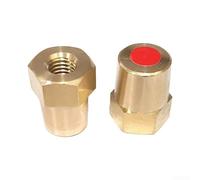 Ottone per batteria Adattatore terminale filettatura femmina convertitore per M6 M8 per m10 3/8 pollici auto camion connessione di ricarica marina 2 pezzi (per m10)