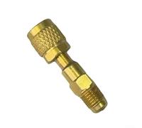 Ottone Per Hvac Adattatore per Mano Sinistra Mini-Split R32 R454b con Quarter a Sae-lh Vacuum Filettatura Interna per Manifold Manometri Pompe per Vuoto e Sistemi di Ricarica