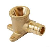 Ottone Pex B espansione gomito orecchio goccia goccia per acqua calda e fredda, progettato per una facile integrazione in sistemi esistenti (4 pezzi 1/2")