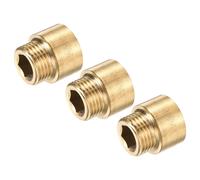 Ottone Raccordo Prolunga 15mm G1/2 Femmina a G1/2 Maschio Filettatura 3pz