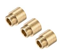 Ottone Raccordo Prolunga 20mm G1/2 Femmina a G1/2 Maschio Filettatura 3pz