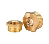 Ottone Riduttore femmina esagonale adattatore raccordo maschio a femmina 1/8 1/4 3/8 1/2 3/4 1 pollici 20/100/500Pcs (F 04 To M G1,100 Pcs)