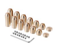 Ottone Ruota Raggio Bilanciamento Pesi Ricarica / 14pz/Set / Oro Tono