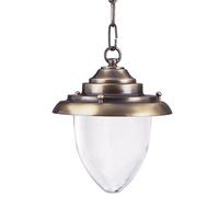 Ottone Sospensione Esterno IP23 Vetro Schermo Elegante Grevena Lampada Terrazza