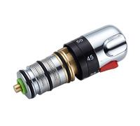 Ottone Termostatico Val-ve Bobina Rubinetto In Rame Cartuccia Miscelatore Vasca Rubinetto Doccia Miscelazione per Regolare L'Acqua di Miscelazione T Miscelatore Termostatico Val-ve Miscelatore