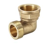 Ottone Tubo Raccordo 90 Grado Gomito 1 pollice BSP Maschio X 1 pollice BSP