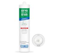 OttoSeal S100 - Silicone per sanitari, 300 ml, diversi colori a scelta, bianco, 221790