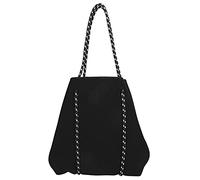 Otufan Borse tote in neoprene, Borse di grande capacità per le donne Borse a tracolla da viaggio all'aperto eleganti e traspiranti impermeabili per la spiaggia, la palestra, la scuola, (Black)