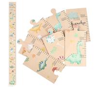 Otuuz Metro da Parete per Bambini Tabella di Misurazione dell'Altezza per Bambini Metro in Legno Regalo di Nascita Crescita Adatto per Ragazzi, 50-180 cm(Dinosauro)