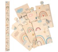 Otuuz Metro da Parete per Bambini Tabella di Misurazione dell'Altezza per Bambini Metro in Legno Regalo di Nascita Crescita Adatto per Ragazzi, 50-180 cm(Arcobaleno)