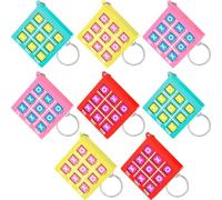 Otuuz Portachiavi Tic Tac Toe Portachiavi per Mini Gioco Tris in Plastica con Clip per Zaino per Bambini 8 ai 12 Anni per Compleanno Bomboniere per Ragazzi