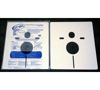Otval Kit coppia protezioni antiurto e acustiche universali per wc e bidet sospesi e/o pavimento filo parete, spessore 5mm art. 00199, Sacchetto marchiato Otval. Diffidate delle imitazioni!