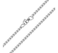 Otxas Collana a catena rolò in acciaio inox da 2 mm, 45-61 cm, oro, argento, nero, per uomini e donne, catena in acciaio inox, per la creazione di gioielli, 24 inch, Argento, Nessuna pietra preziosa