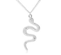 Otxas Collana a serpente d'oro da donna, delicata collana con ciondolo a forma di serpente per uomo, gioiello da donna per Halloween, 15.74 inch, Zinco, Nessuna pietra preziosa