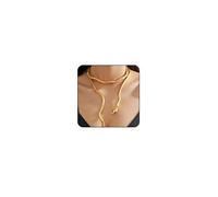 Otxas Collana girocollo pieghevole a serpente da donna, gioiello a serpente da donna, accessorio per Halloween, Zinco, Nessuna pietra preziosa