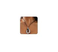 Otxas Collane occidentali da donna Boho Collana da donna alla moda in corda nera con ciondolo irregolare Boho lunga collana da donna gioielli occidentali per le donne, Adjustable, Zinco, Nessuna