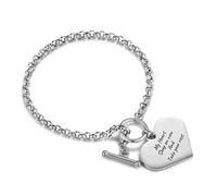 OTXIXTO Bracciale Memoriale Personalizzato con Foto Testo per Donna Acciaio Inossidabile Bracciale con Foto Personalizzata Gioiello Ricordo Regalo Commemorativo per la Perdita di una Persona Cara - B1