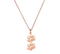 OTXIXTO Collana Personalizzata Impronta di Zampa Donna, con Incisi 2 Nomi